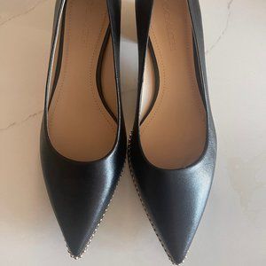 black coach pumps